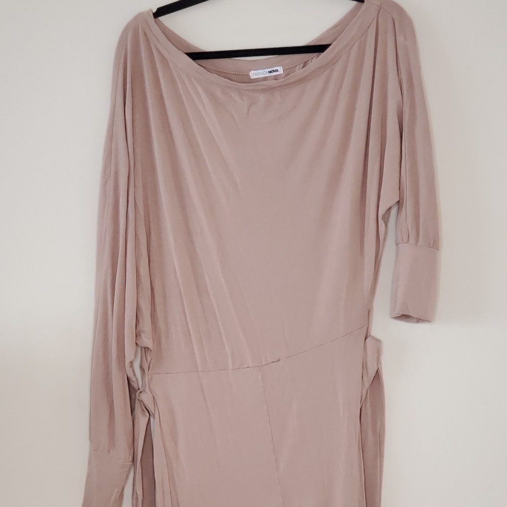 Fashion Nova Asymmetrical jumpsuit